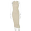 Robe débardeur en tricot chic