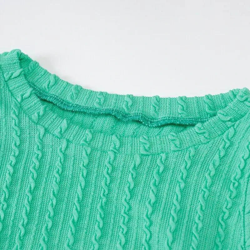Robe débardeur en tricot chic