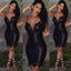 MANDOTOS Bodycon PU Leather Mini Dress with Lace Patchwork