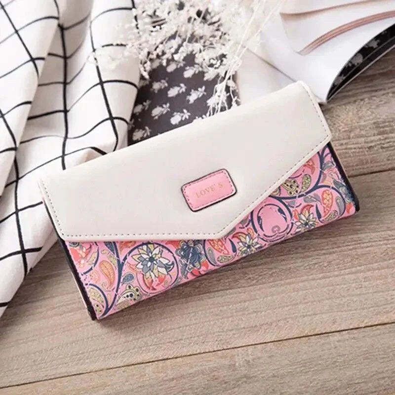 Elegante Cartera de Cuero para Mujer y Porta Tarjetas