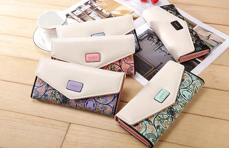 Elegante Cartera de Cuero para Mujer y Porta Tarjetas