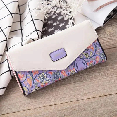 Elegante Cartera de Cuero para Mujer y Porta Tarjetas