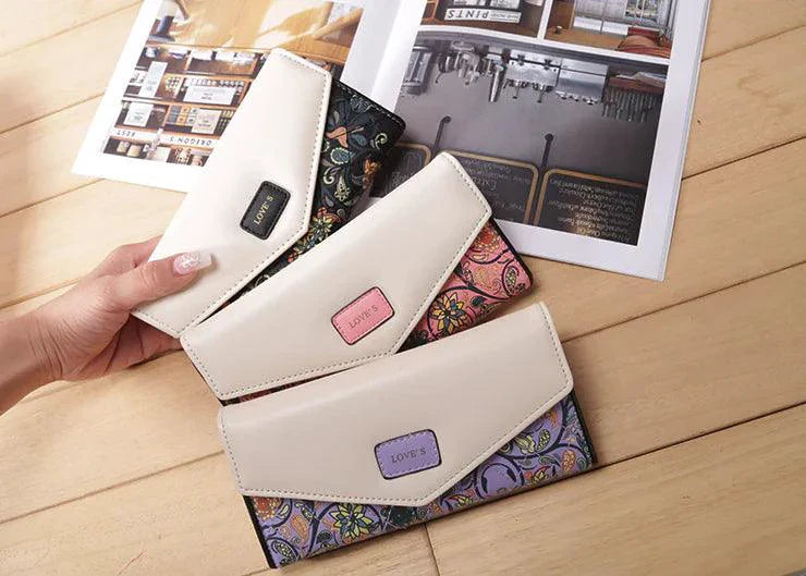 Elegante Cartera de Cuero para Mujer y Porta Tarjetas