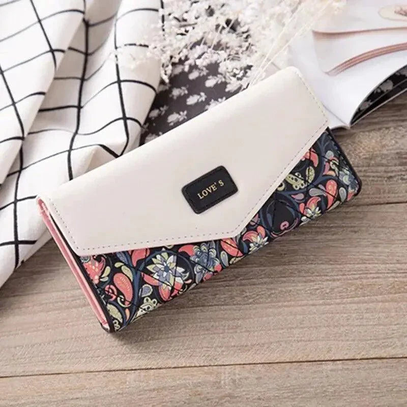 Elegante Cartera de Cuero para Mujer y Porta Tarjetas