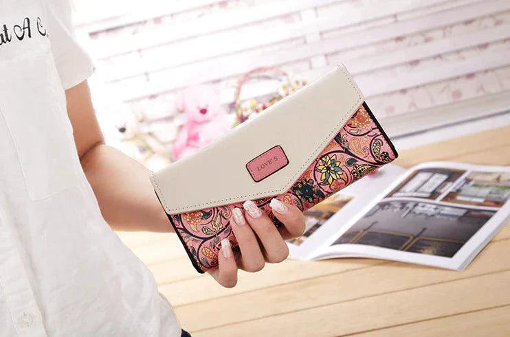 Elegante Cartera de Cuero para Mujer y Porta Tarjetas