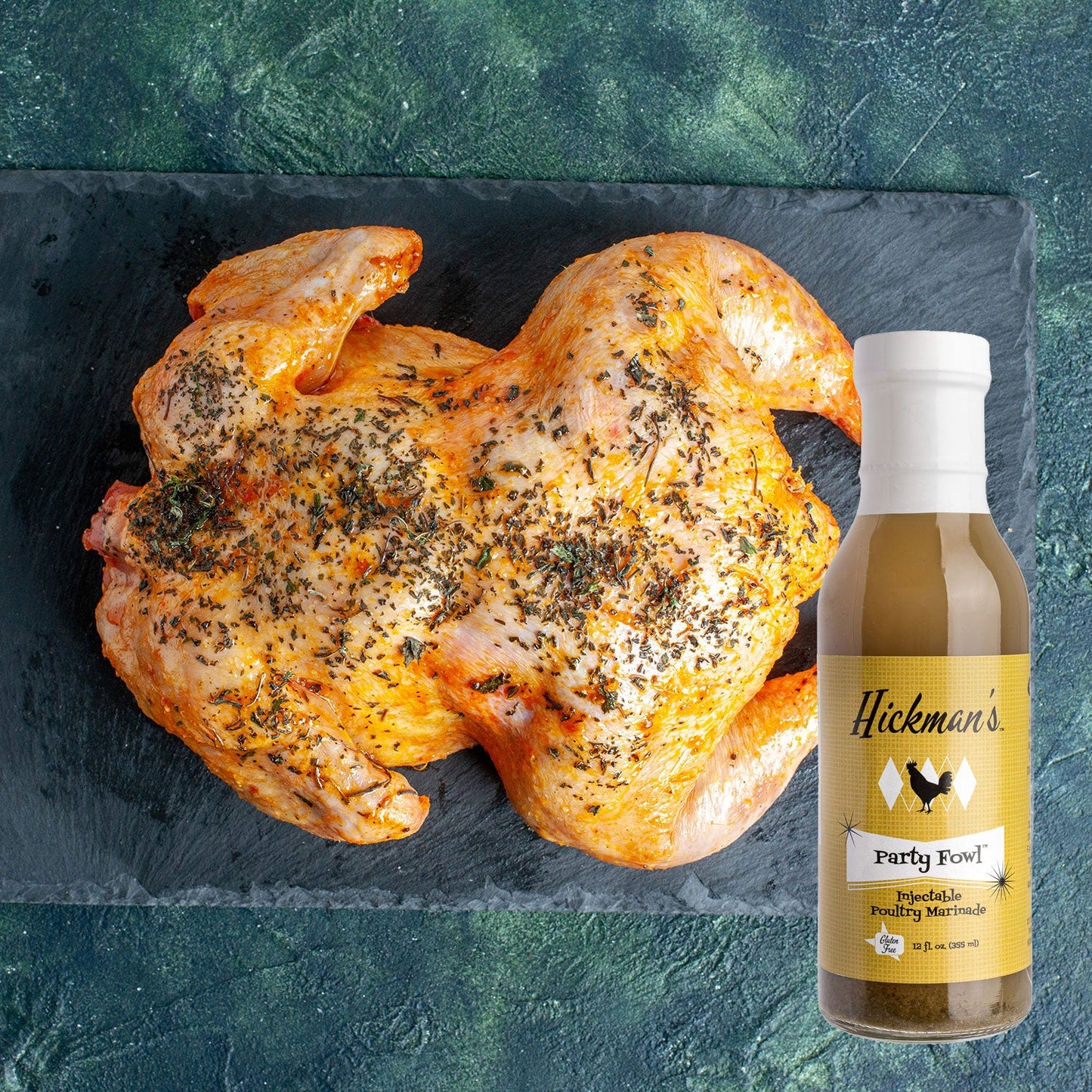 Marinado Injectable de Aves Party Fowl de Hickman - Paquete de 2