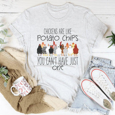 T-shirt Les poules sont comme des chips