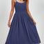 Chiffon dress V-neck strapless long dress for wedding guests - Korvel