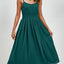 Chiffon dress V-neck strapless long dress for wedding guests - Korvel
