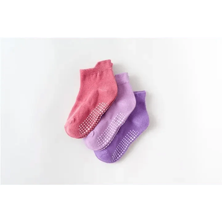 Premium Anti-Slip Cotton Socks Set for Kids - 6 Pairs