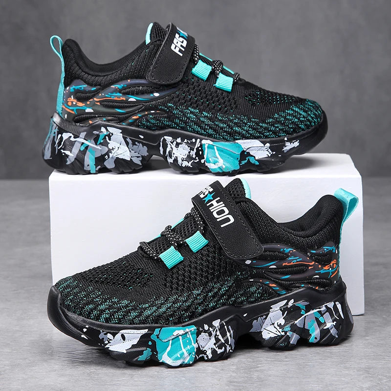 Chaussures de sport en maille respirante pour enfants