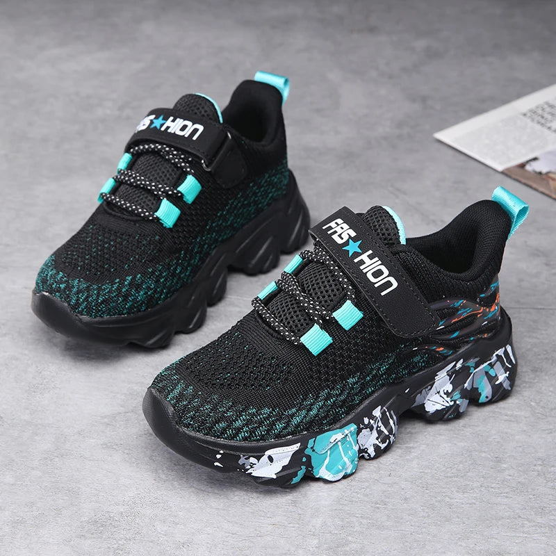 Chaussures de sport en maille respirante pour enfants