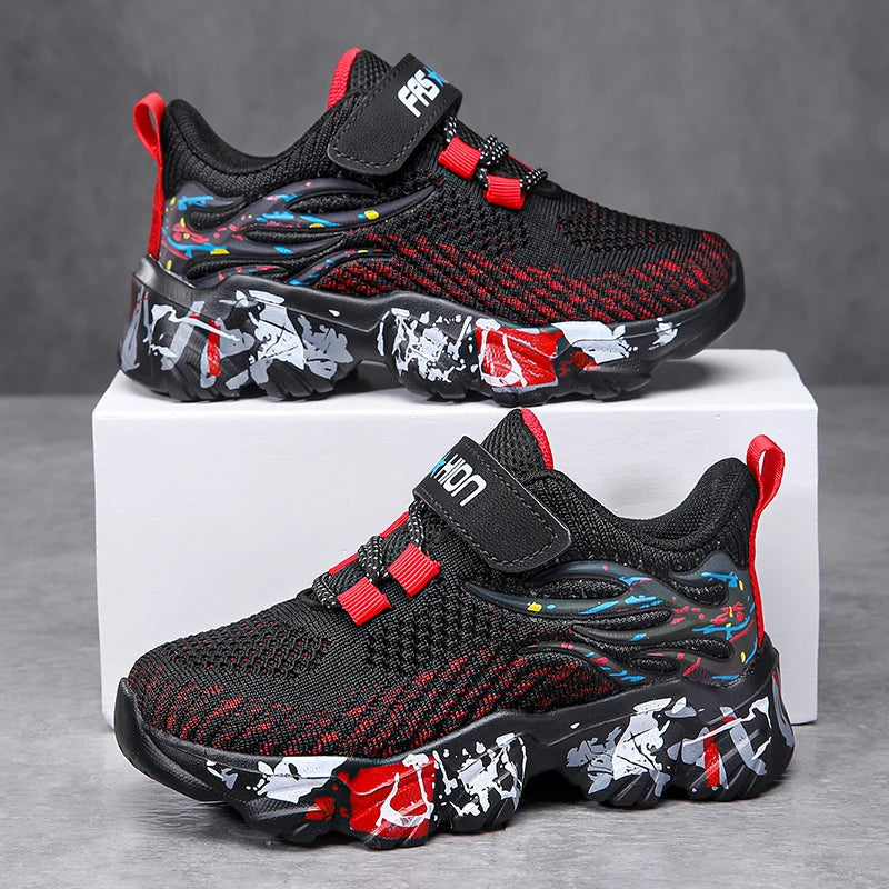 Chaussures de sport en maille respirante pour enfants