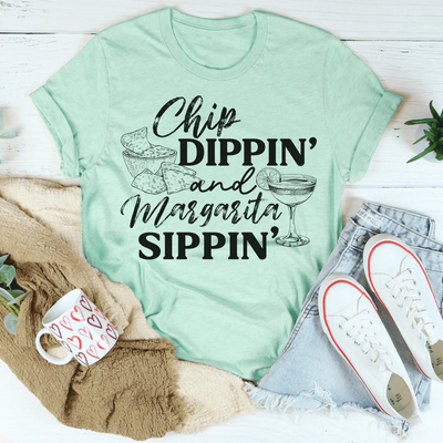 Camiseta Chip Dippin' y Margarita Sippin'