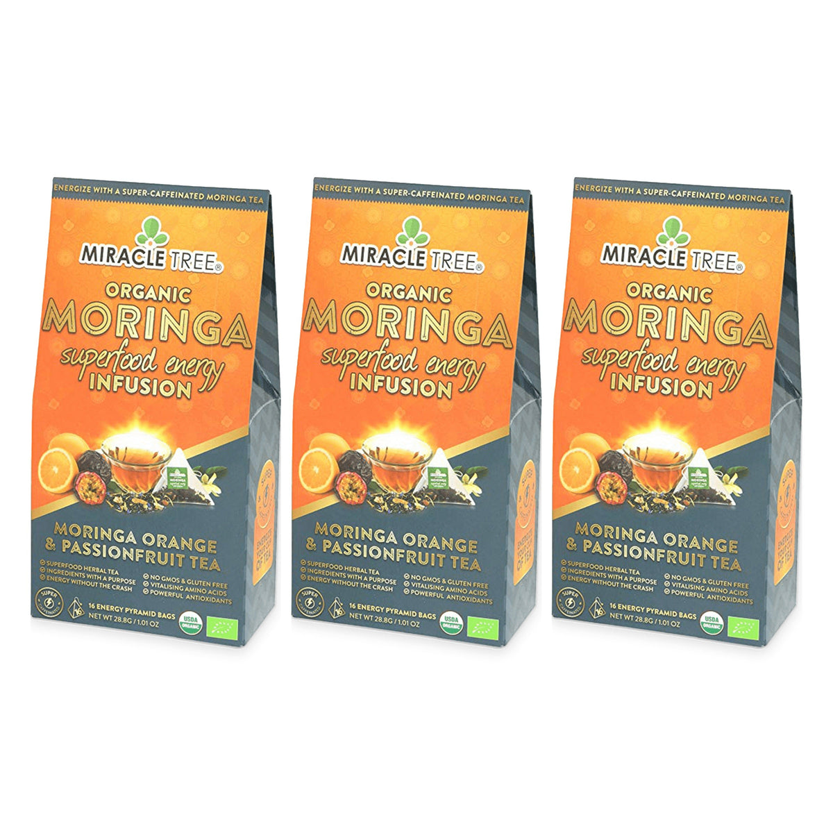 Té Energético de Moringa con Naranja y Maracuyá