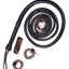 Premium Choco Black Leather Bull Whip – Handcrafted by KBS Knives Store (4ft–16ft) - Korvel