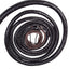 Premium Choco Black Leather Bull Whip – Handcrafted by KBS Knives Store (4ft–16ft) - Korvel