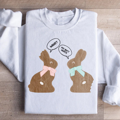 Sudadera de conejito de chocolate