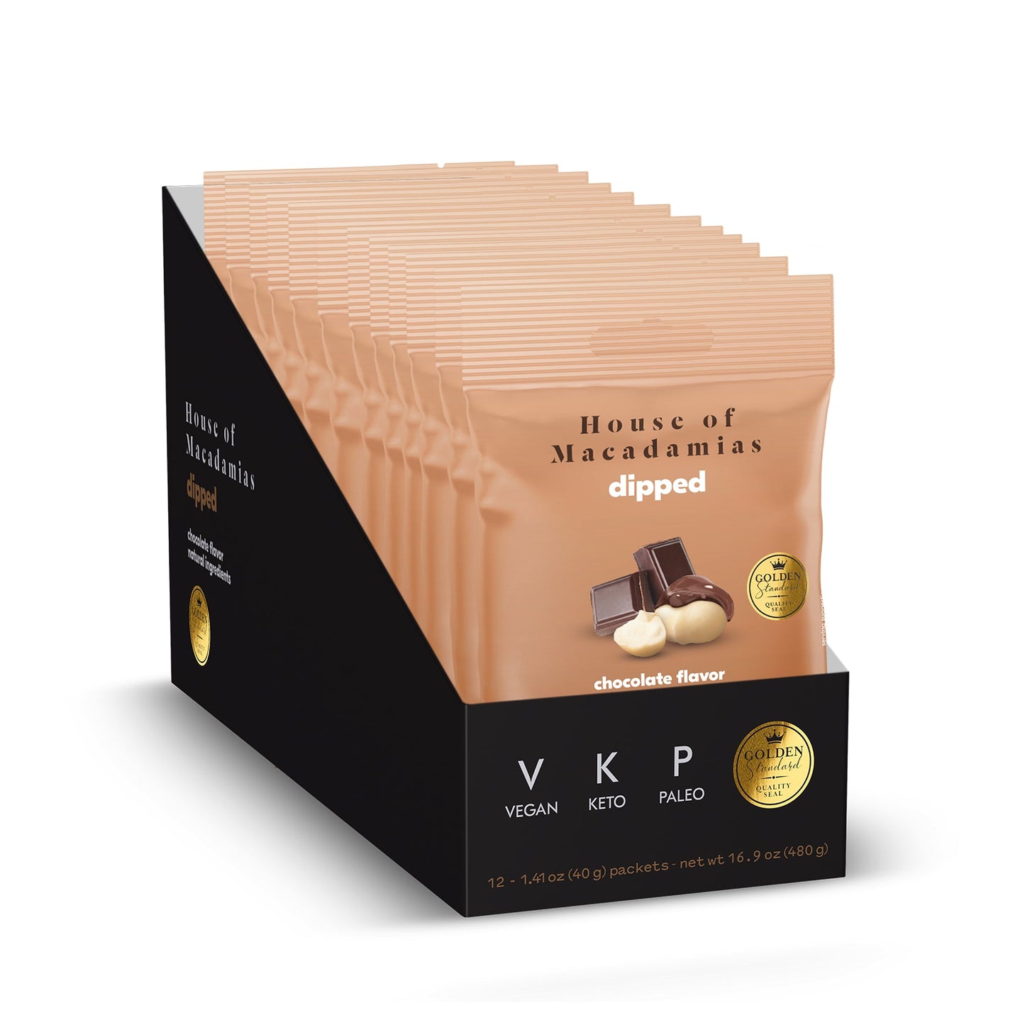 Chocolate Dipped Macadamia Nuts - 12 Bags