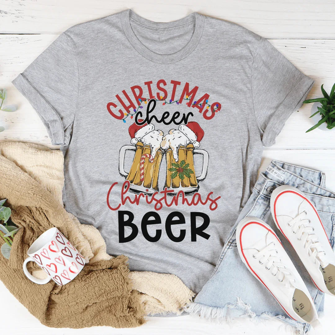 Camiseta navideña de cerveza