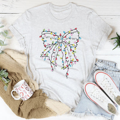 Camiseta Festiva con Lazo de Navidad