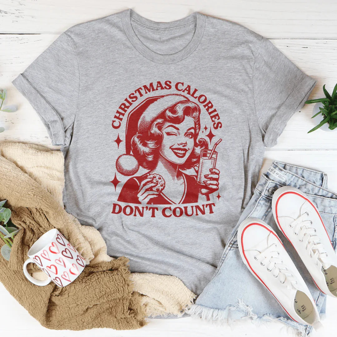 Camiseta de Navidad: Las Calorías No Cuentan