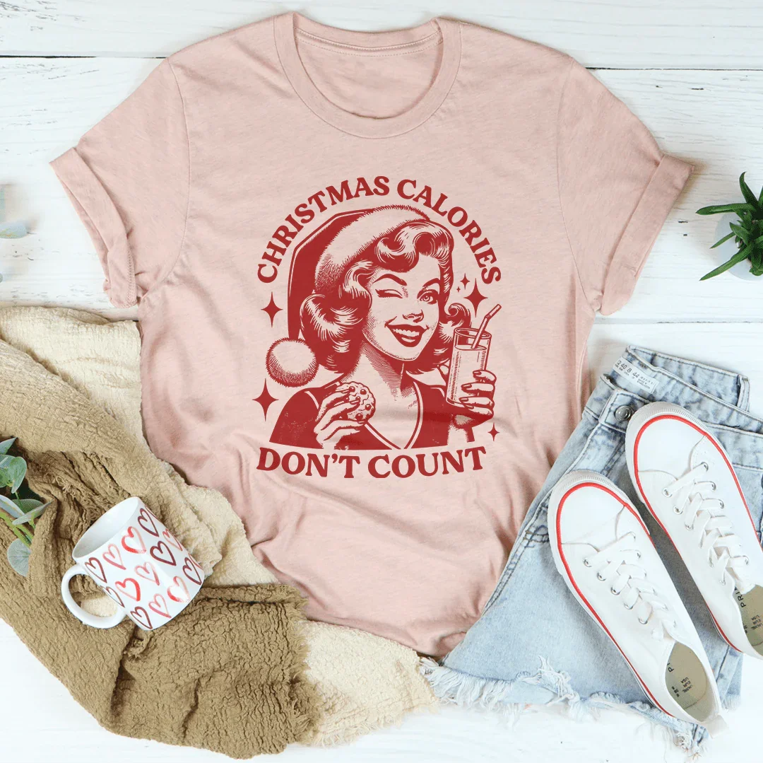 Camiseta de Navidad: Las Calorías No Cuentan