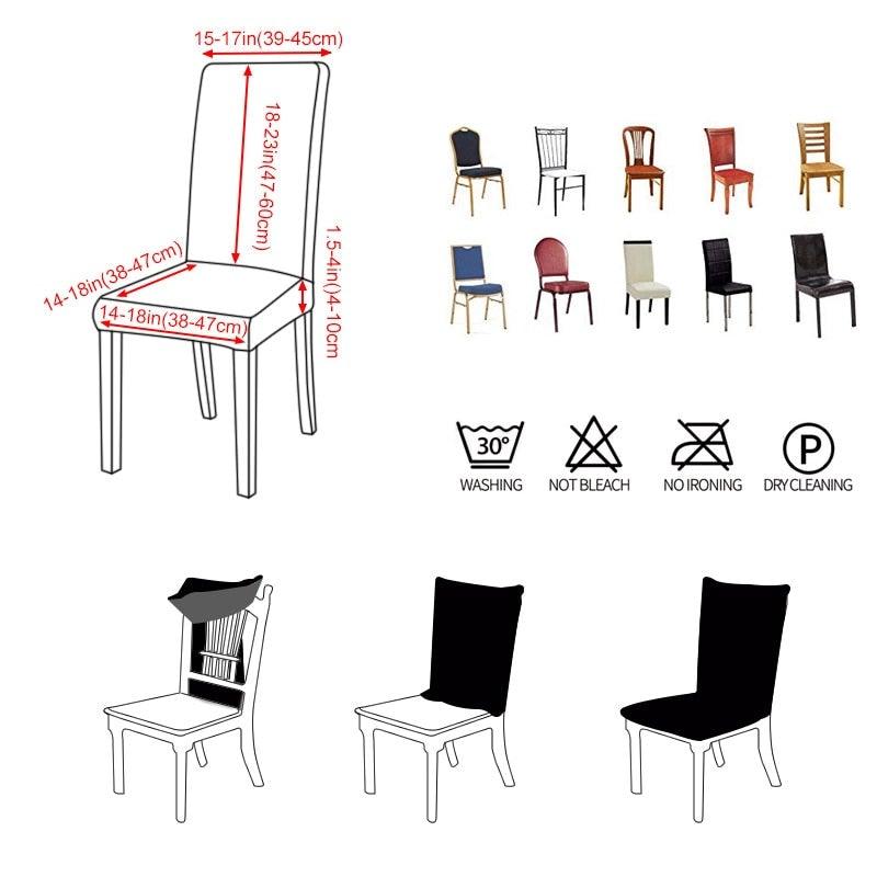 Christmas Stretch Chair Cover for Dining Room & Banquet