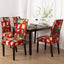 Christmas Stretch Chair Cover for Dining Room & Banquet