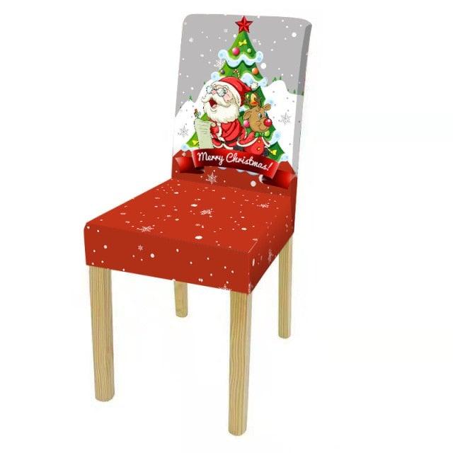 Stylish Christmas Chair Cover Set for Home & Banquet Decor