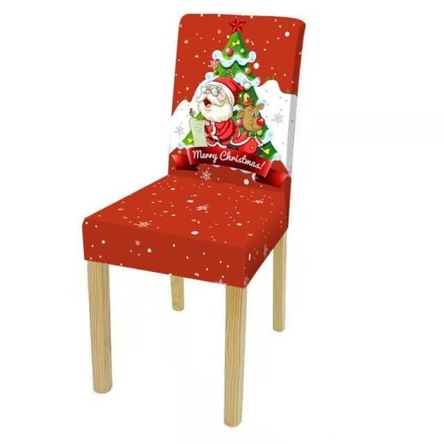 Stylish Christmas Chair Cover Set for Home & Banquet Decor