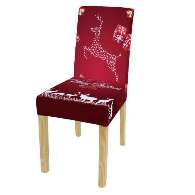 Stylish Christmas Chair Cover Set for Home & Banquet Decor