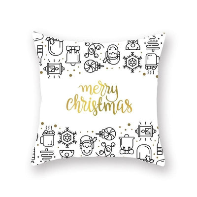 Rustic Christmas Snowflake Cushion Cover for Holiday Decor