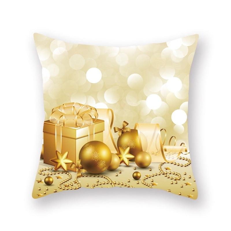 Rustic Christmas Snowflake Cushion Cover for Holiday Decor