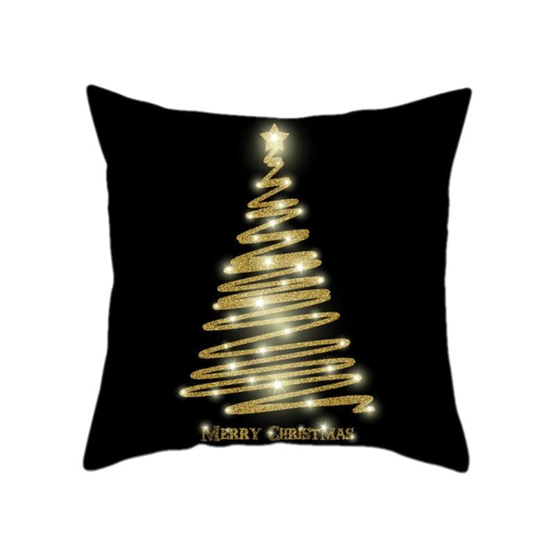 Rustic Christmas Snowflake Cushion Cover for Holiday Decor