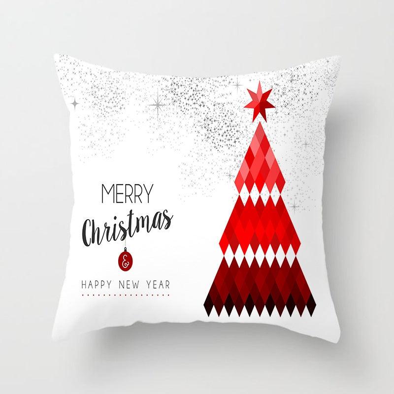 Rustic Christmas Snowflake Cushion Cover for Holiday Decor