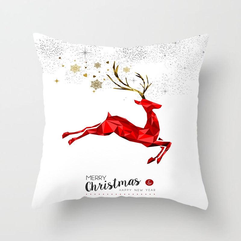 Rustic Christmas Snowflake Cushion Cover for Holiday Decor