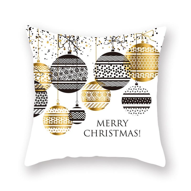 Rustic Christmas Snowflake Cushion Cover for Holiday Decor