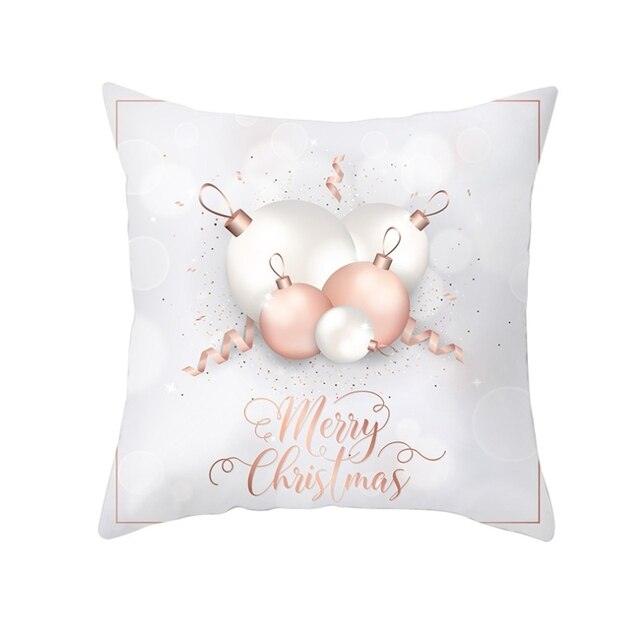 Rustic Christmas Snowflake Cushion Cover for Holiday Decor