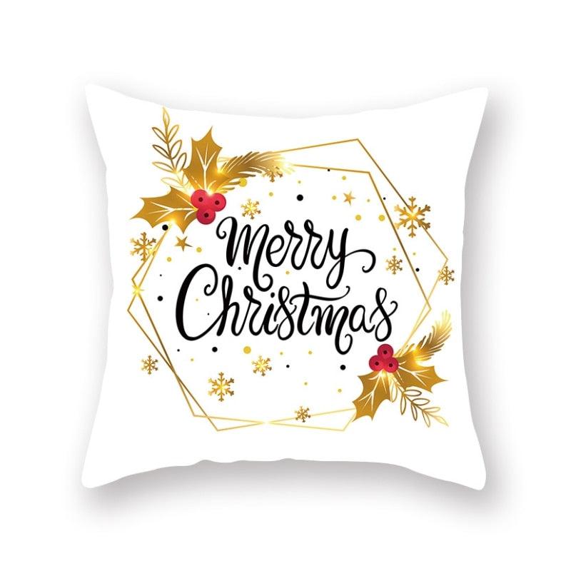 Rustic Christmas Snowflake Cushion Cover for Holiday Decor