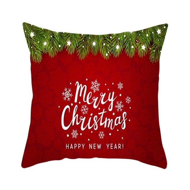 Rustic Christmas Snowflake Cushion Cover for Holiday Decor