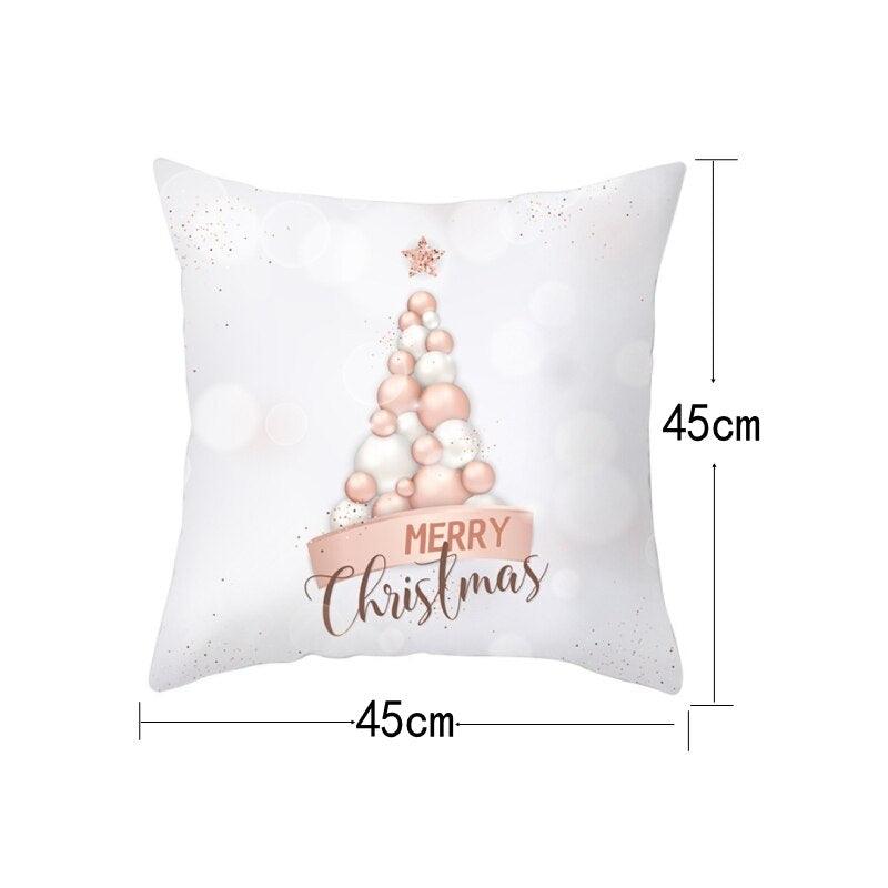 Rustic Christmas Snowflake Cushion Cover for Holiday Decor