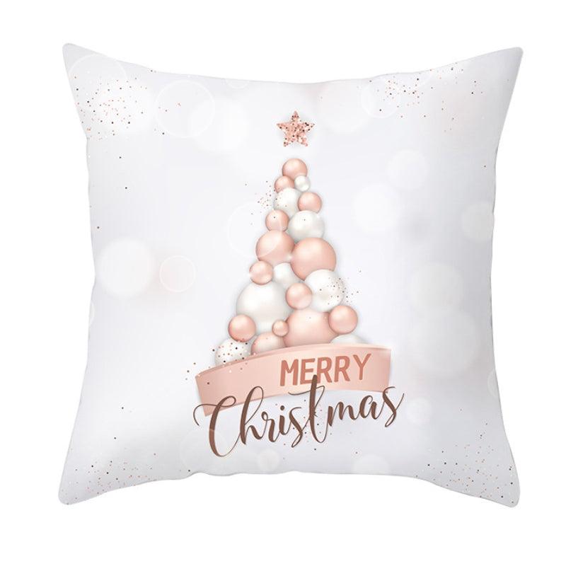 Rustic Christmas Snowflake Cushion Cover for Holiday Decor
