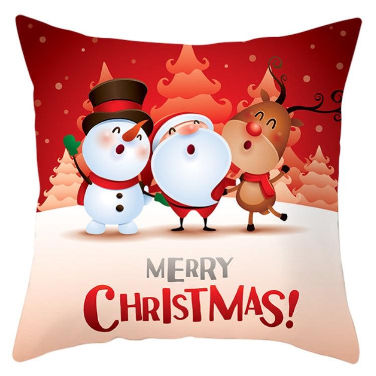 Rustic Christmas Snowflake Cushion Cover for Holiday Decor