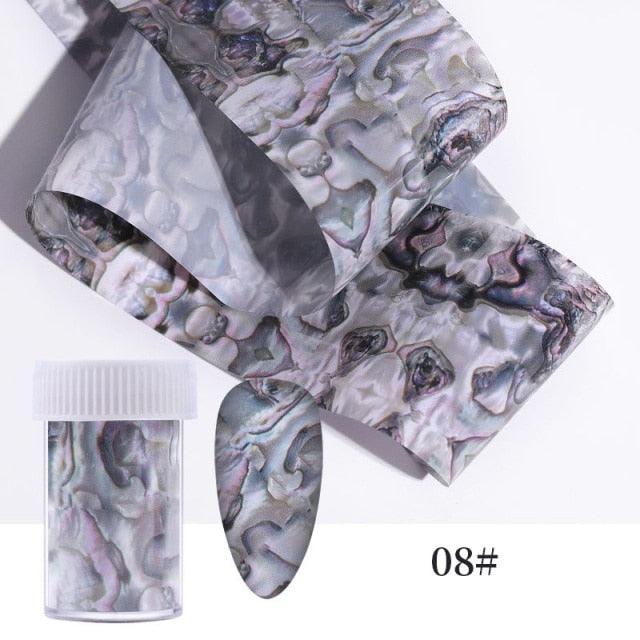 Christmas Silver Snowflakes Nail Art Foil Transfer Stickers