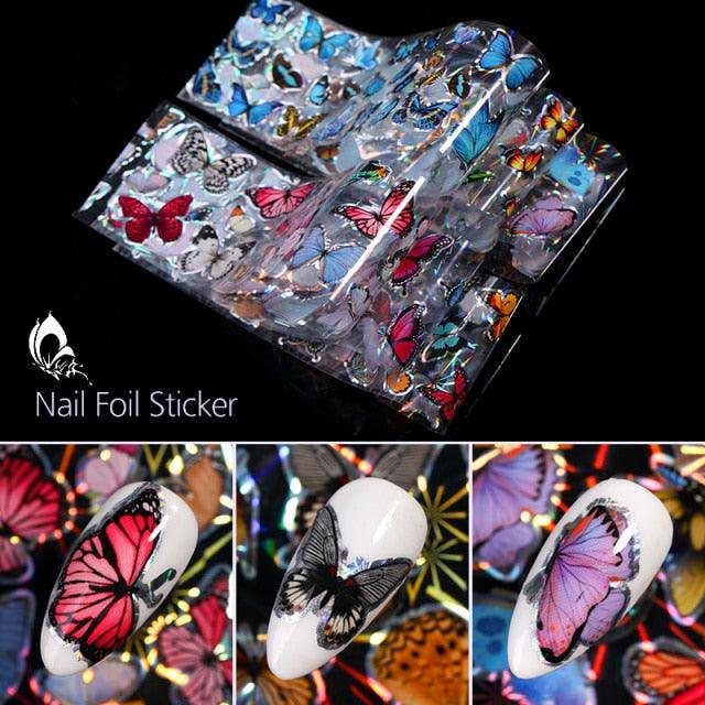 Christmas Silver Snowflakes Nail Art Foil Transfer Stickers