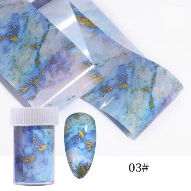 Christmas Silver Snowflakes Nail Art Foil Transfer Stickers