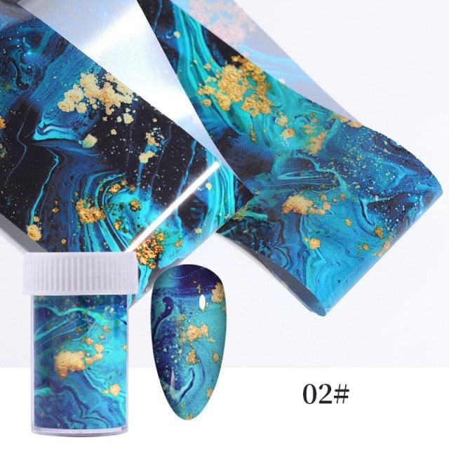 Christmas Silver Snowflakes Nail Art Foil Transfer Stickers