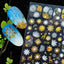 Elegant 3D Christmas Snowflake Nail Art Stickers - Gold & White Festive Designs - Korvel