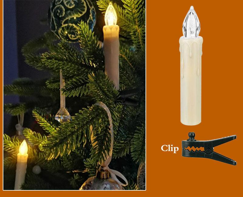 Bougies Taper LED sans Flamme Blanc Chaud avec Télécommande